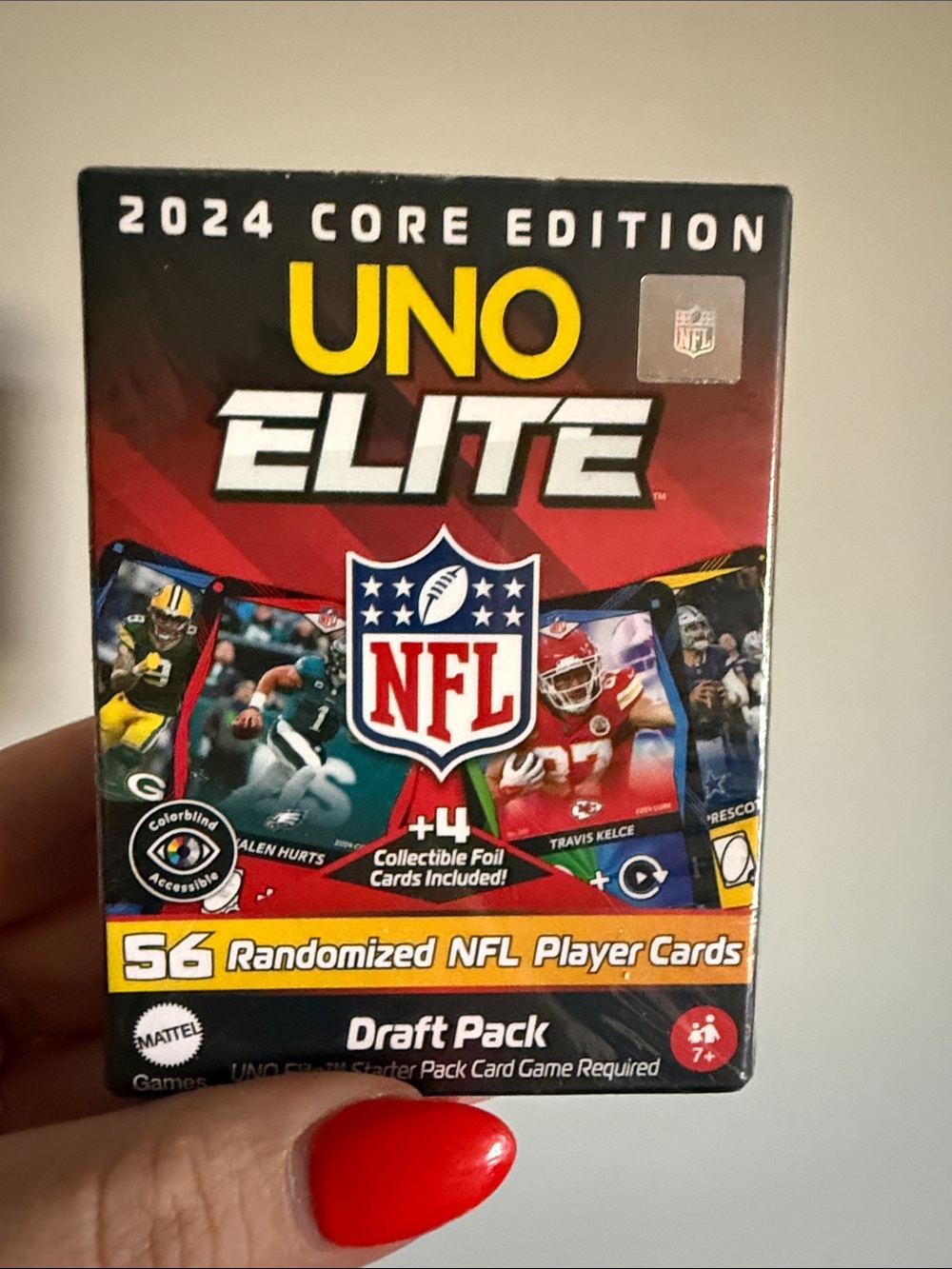 Uno Elite - Booster Pack NFL Edition - New in Box Damage- No Cancels